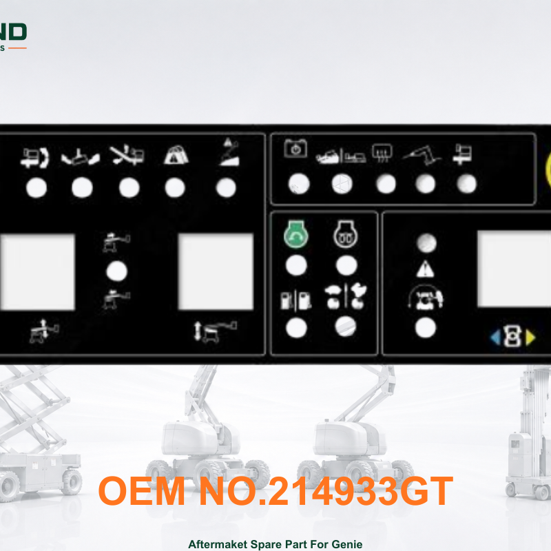 Genie 214933 214933GT compatible platform control panel decal